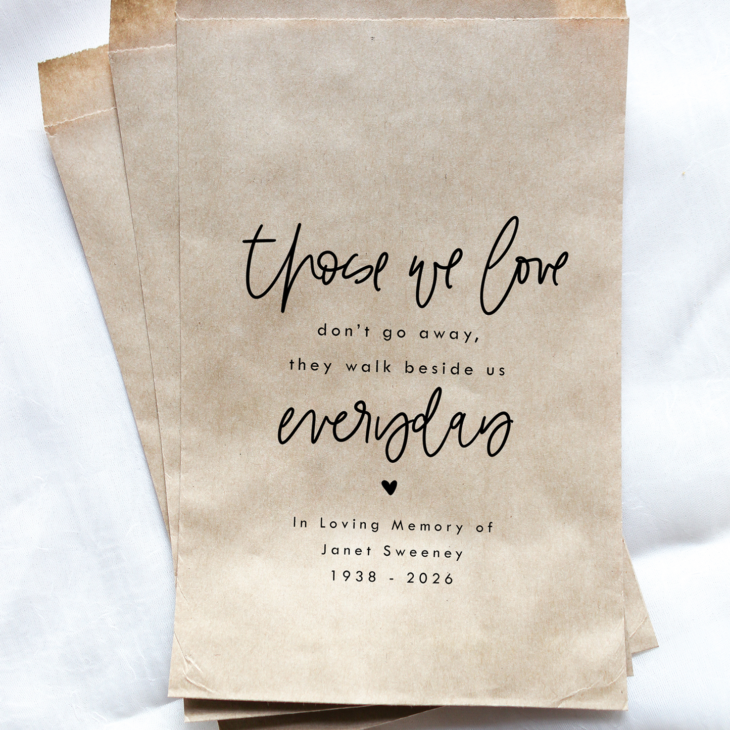 Memorial Favor Bags