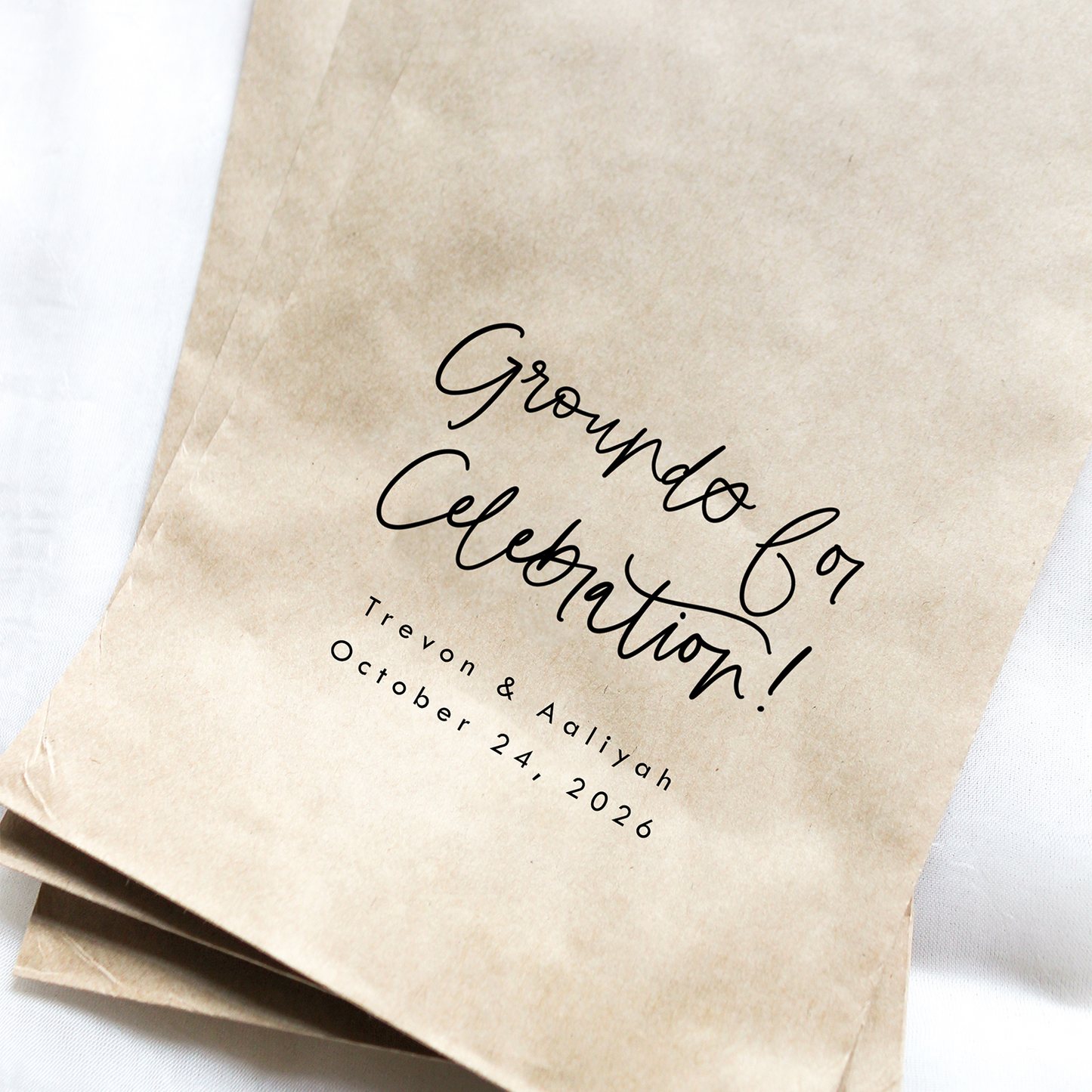 Grounds for Celebration! Coffee Favor Bags
