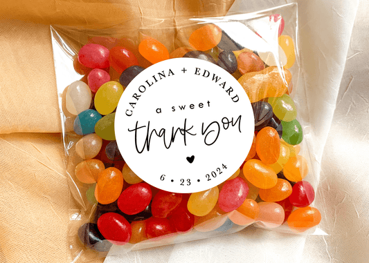A Sweet Thank You Stickers - Pack of 20 - Plum Grove Design