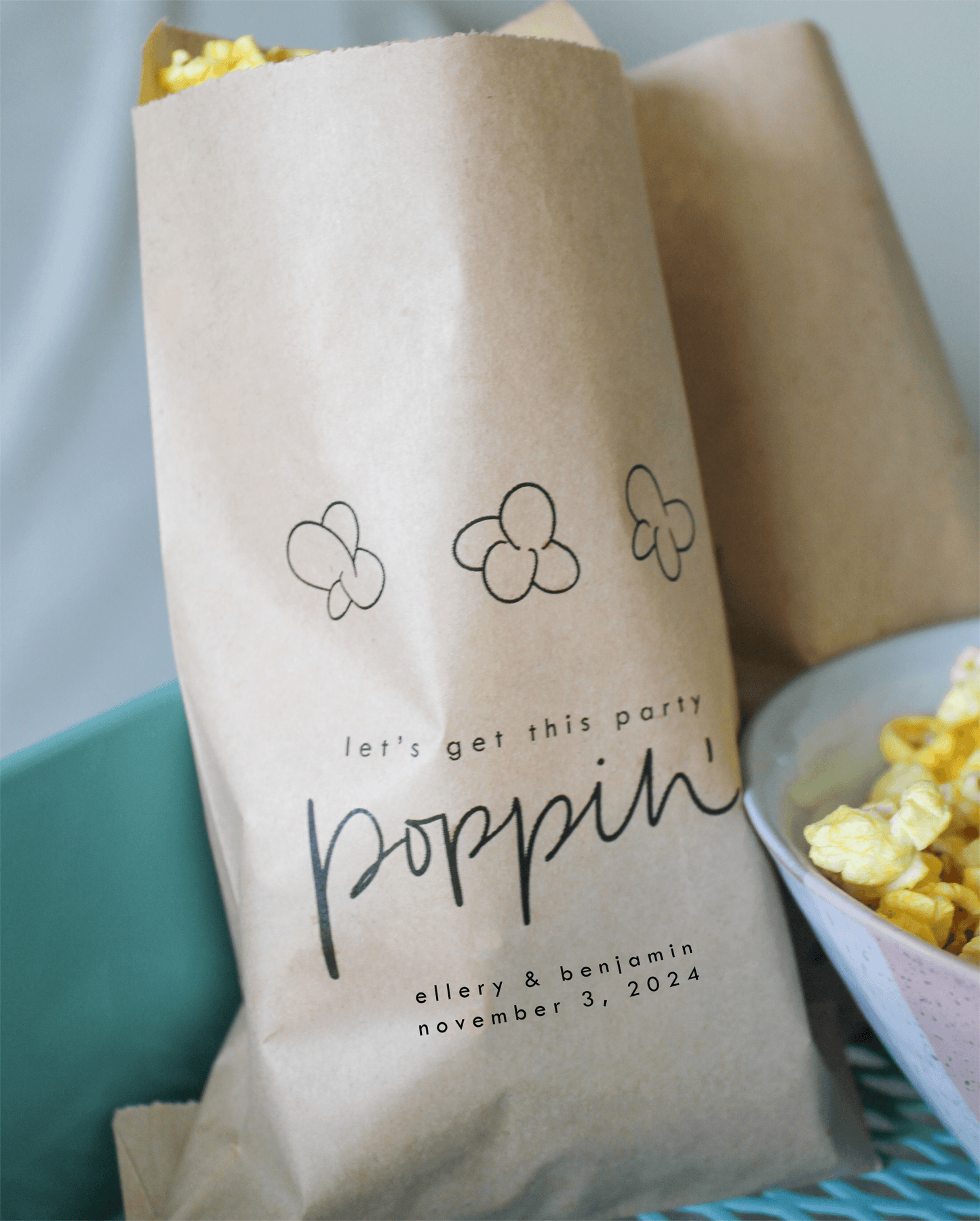 Party Poppin' Popcorn Bags - Plum Grove Design