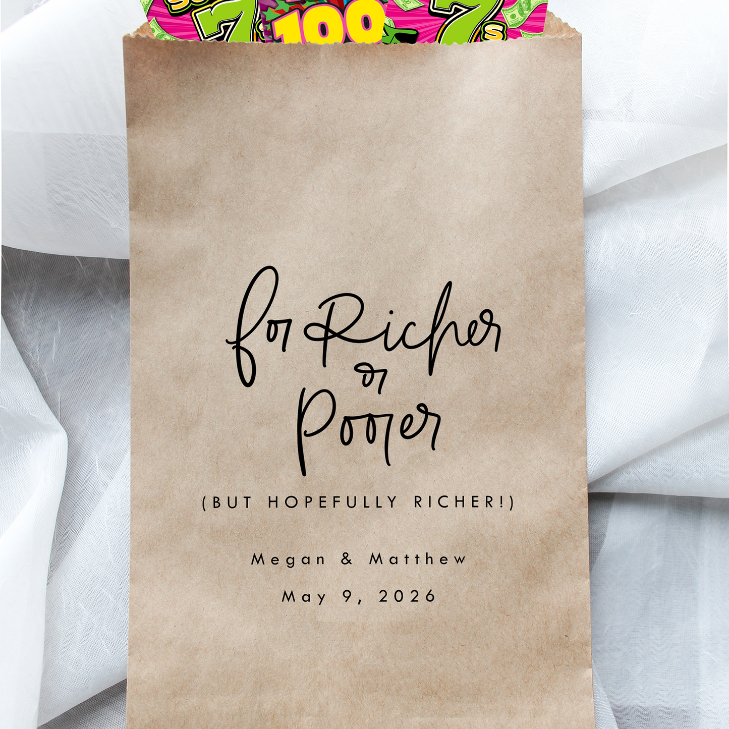 For Richer or Poorer Favor Bags