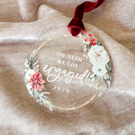 The Year We Got Engaged 2025 Ornament