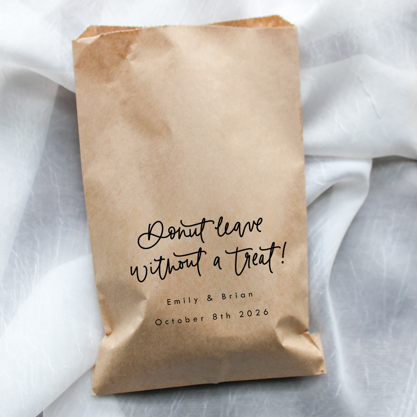Donut Leave Without a Treat Favor Bags