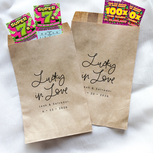 Lucky in Love Favor Bags