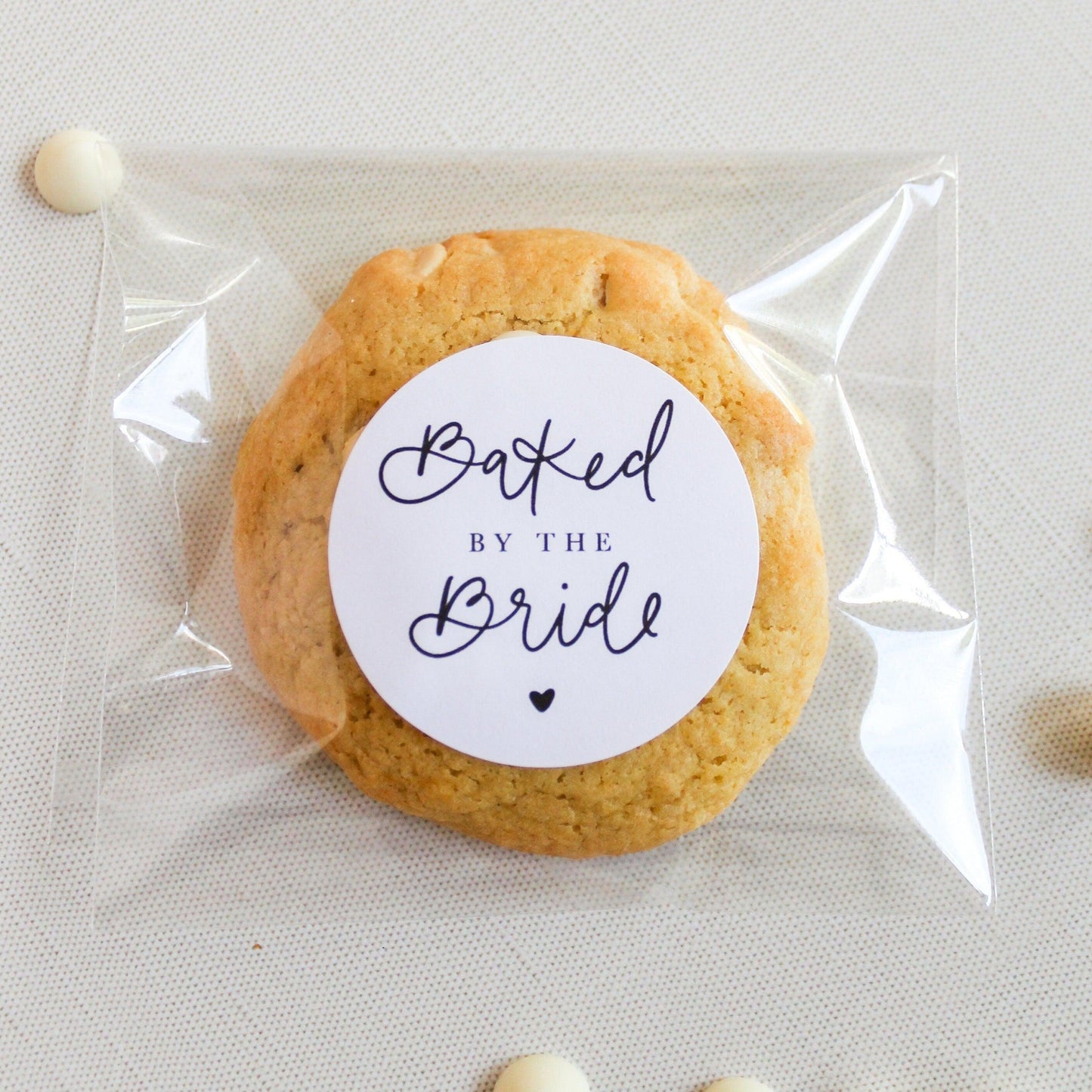 Baked by the Bride Wedding Stickers - Pack of 20-Stickers-Personalized Stickers-Customized Party Labels-Plum Grove Design