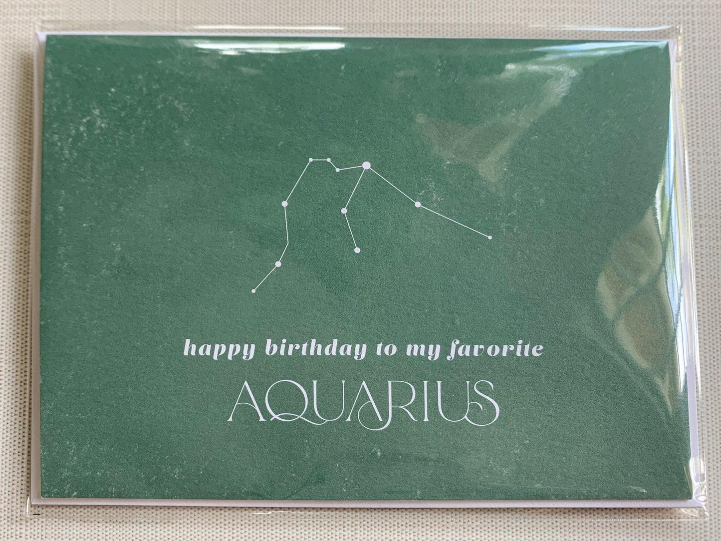 Happy Birthday to My Favorite Aquarius - Plum Grove Design