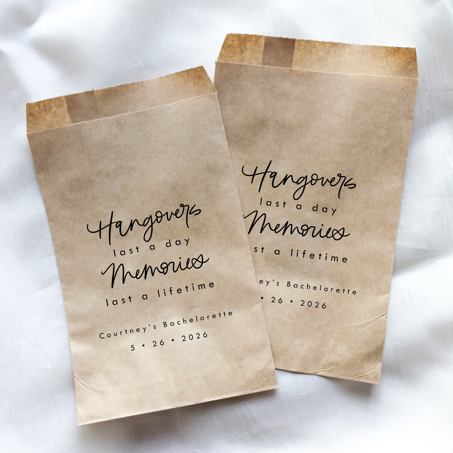 Hangover Kit Favor Bags