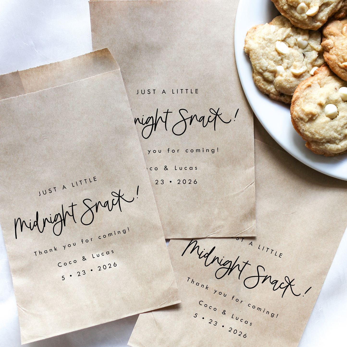 Midnight Snack Favor Bags