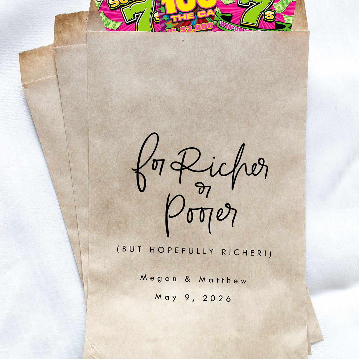 For Richer or Poorer Favor Bags