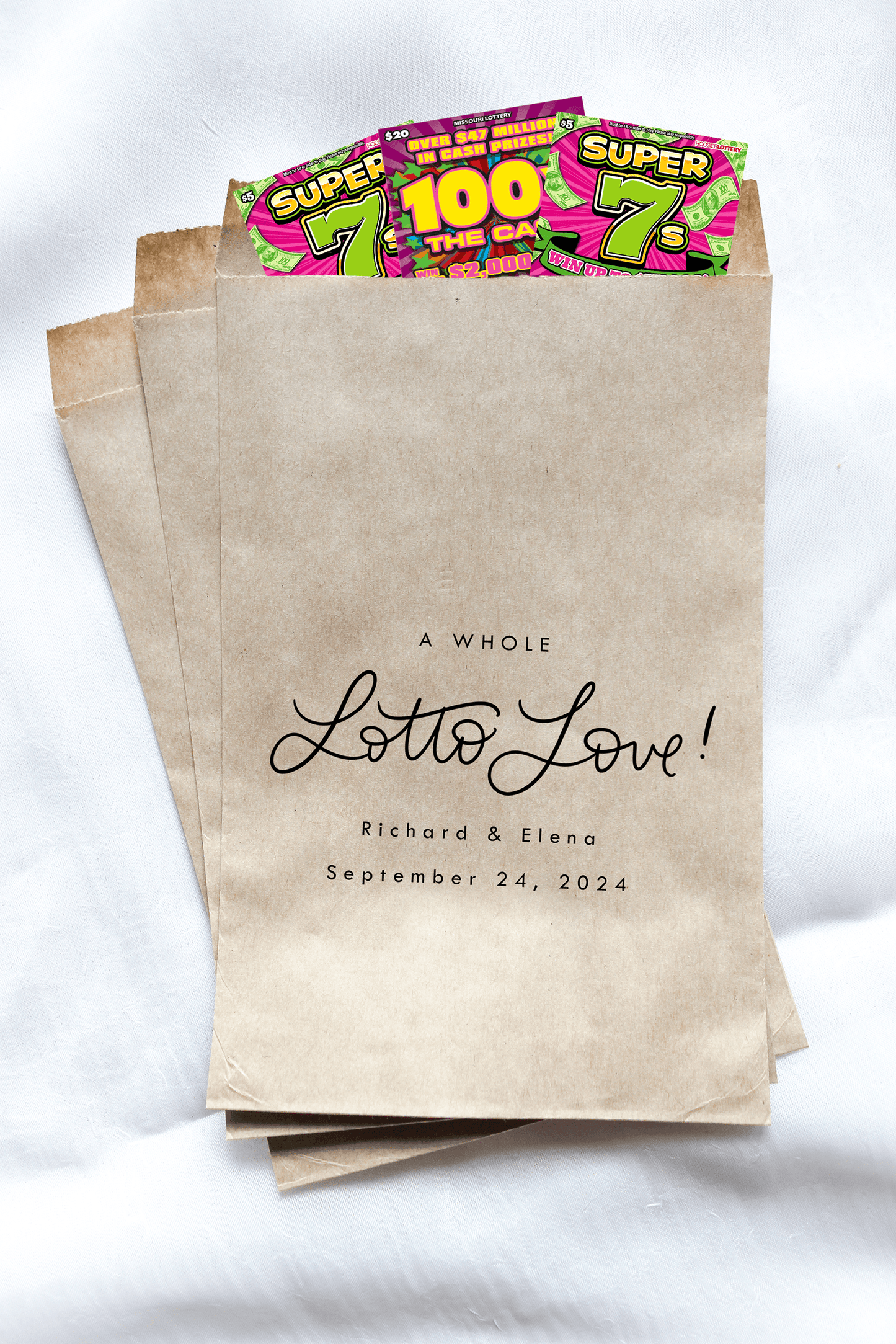 A Whole Lotto Love Favor Bags - Plum Grove Design
