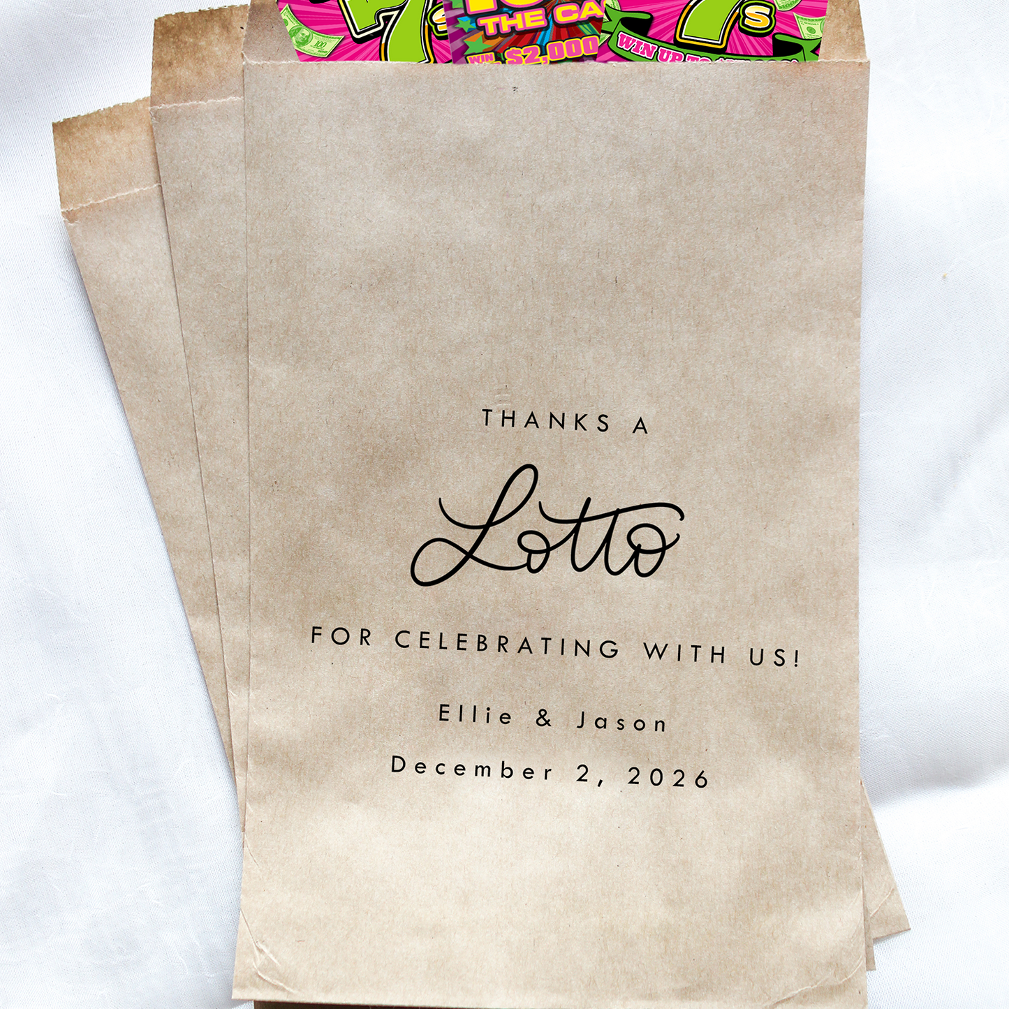 Thanks a Lotto! Favor Bags