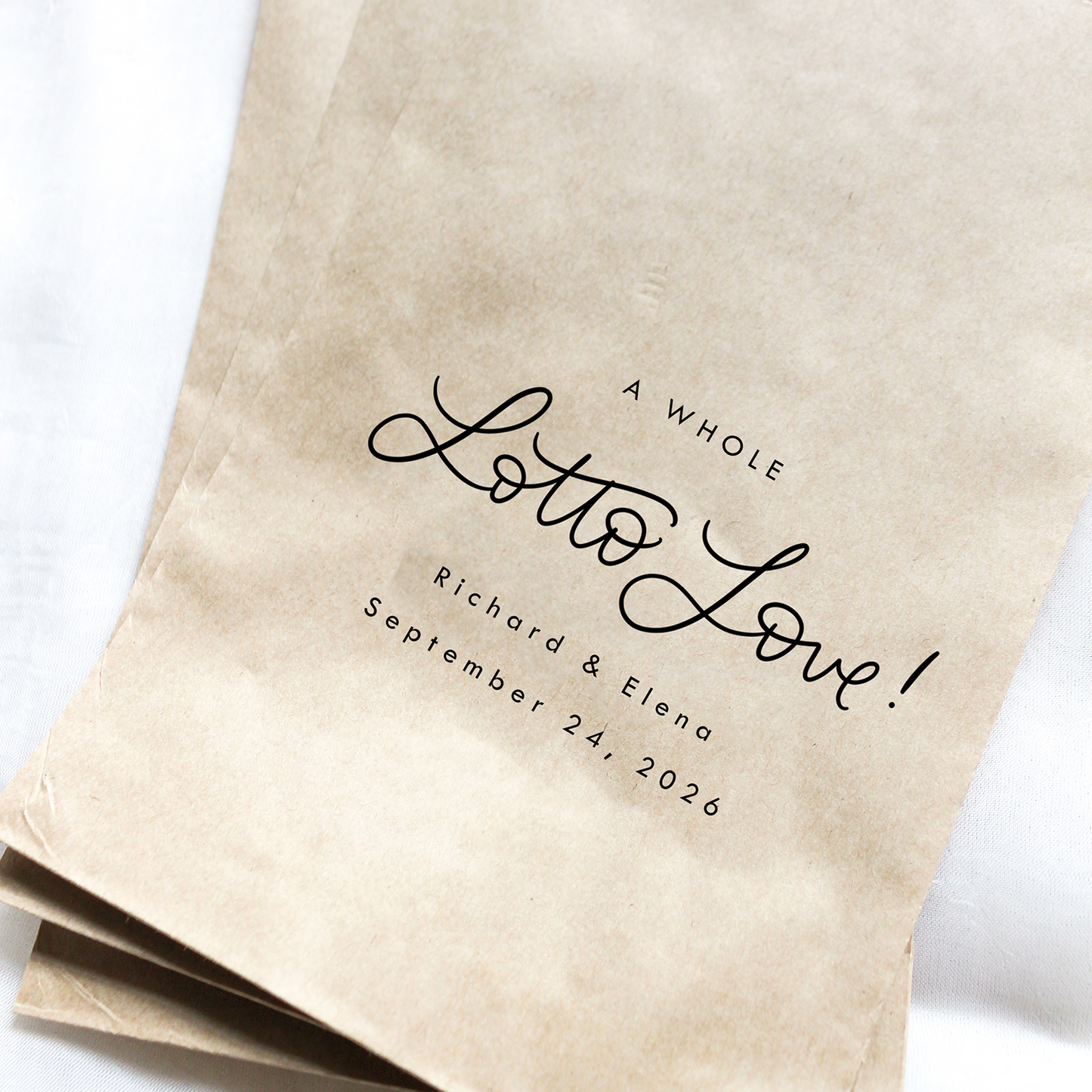 A Whole Lotto Love Favor Bags