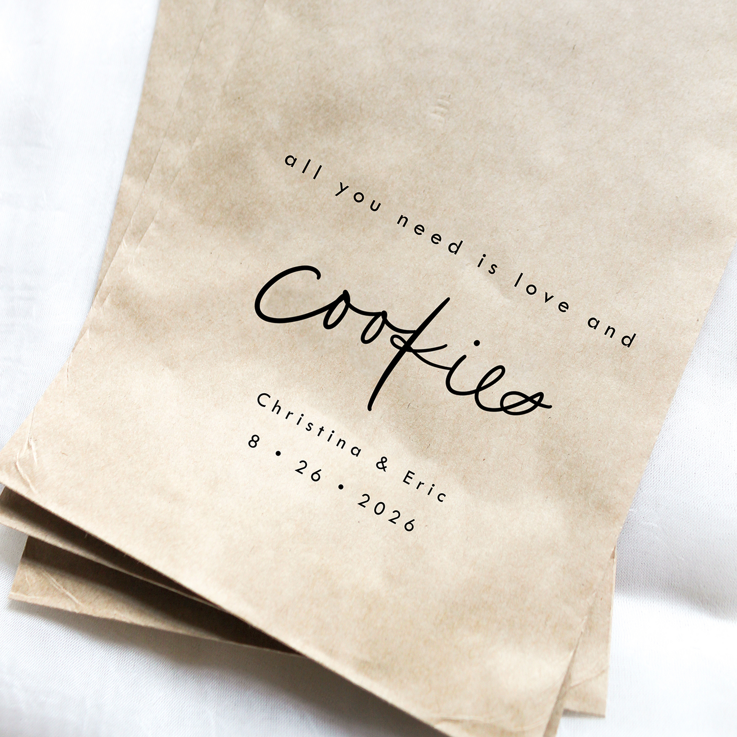 Love and Cookies Favor Bags