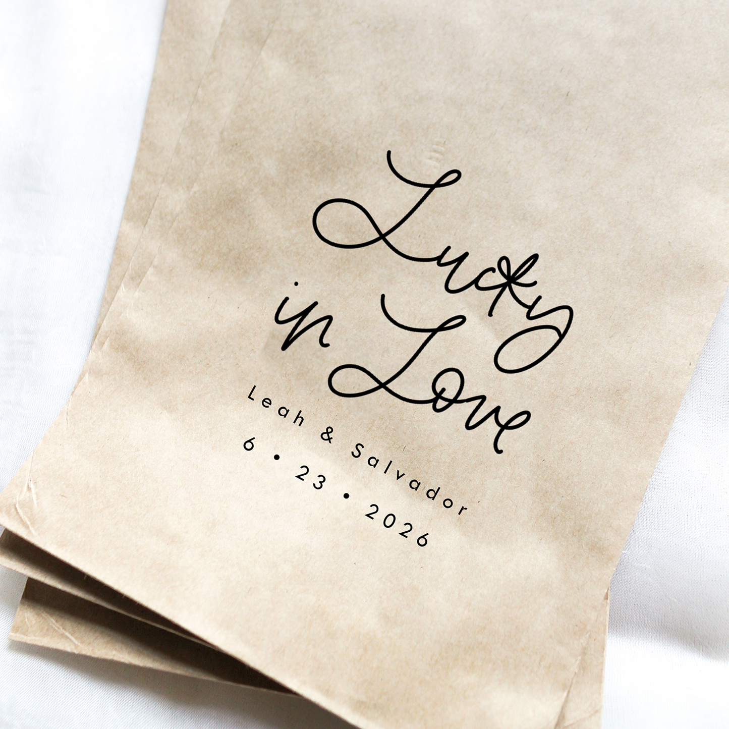 Lucky in Love Favor Bags