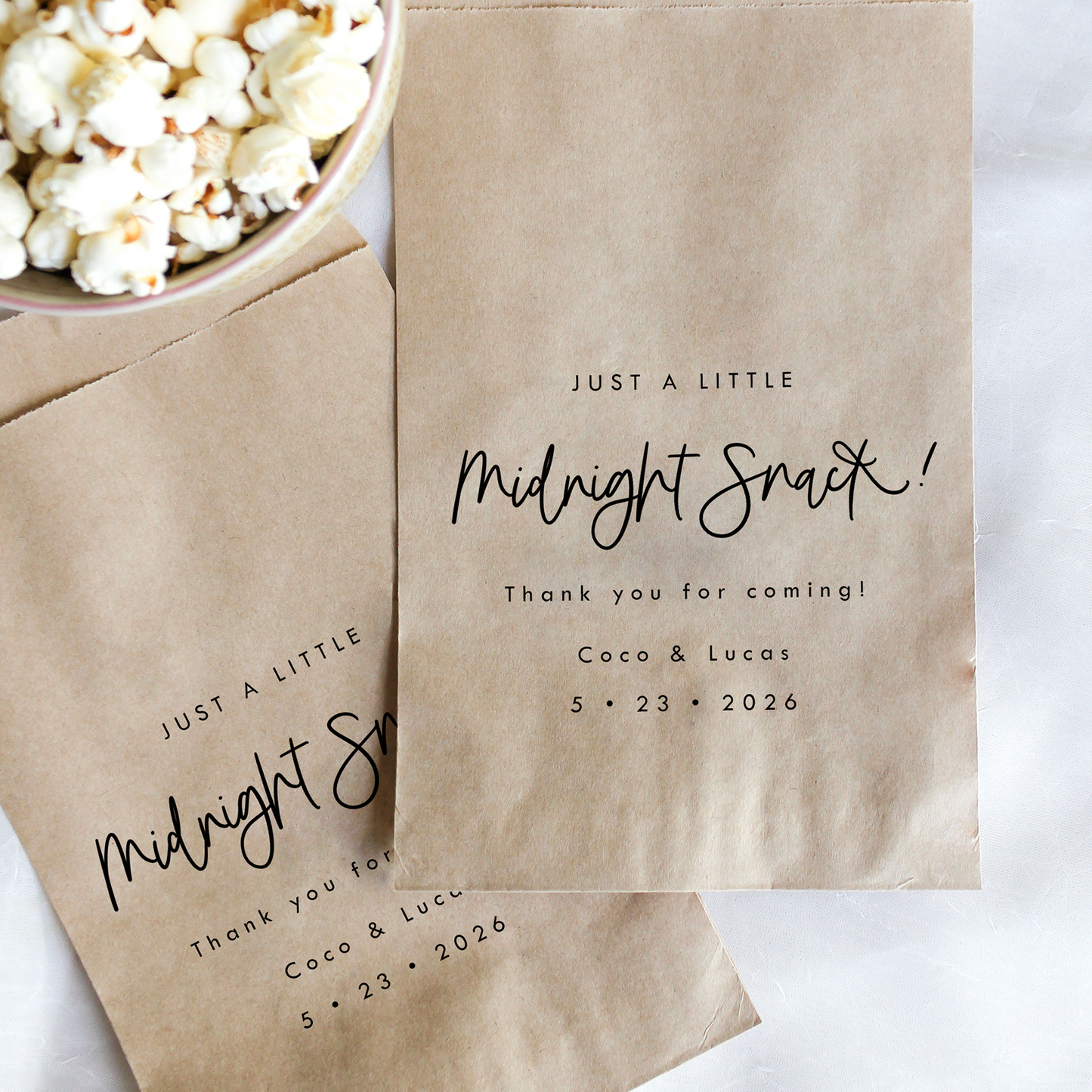 Midnight Snack Favor Bags