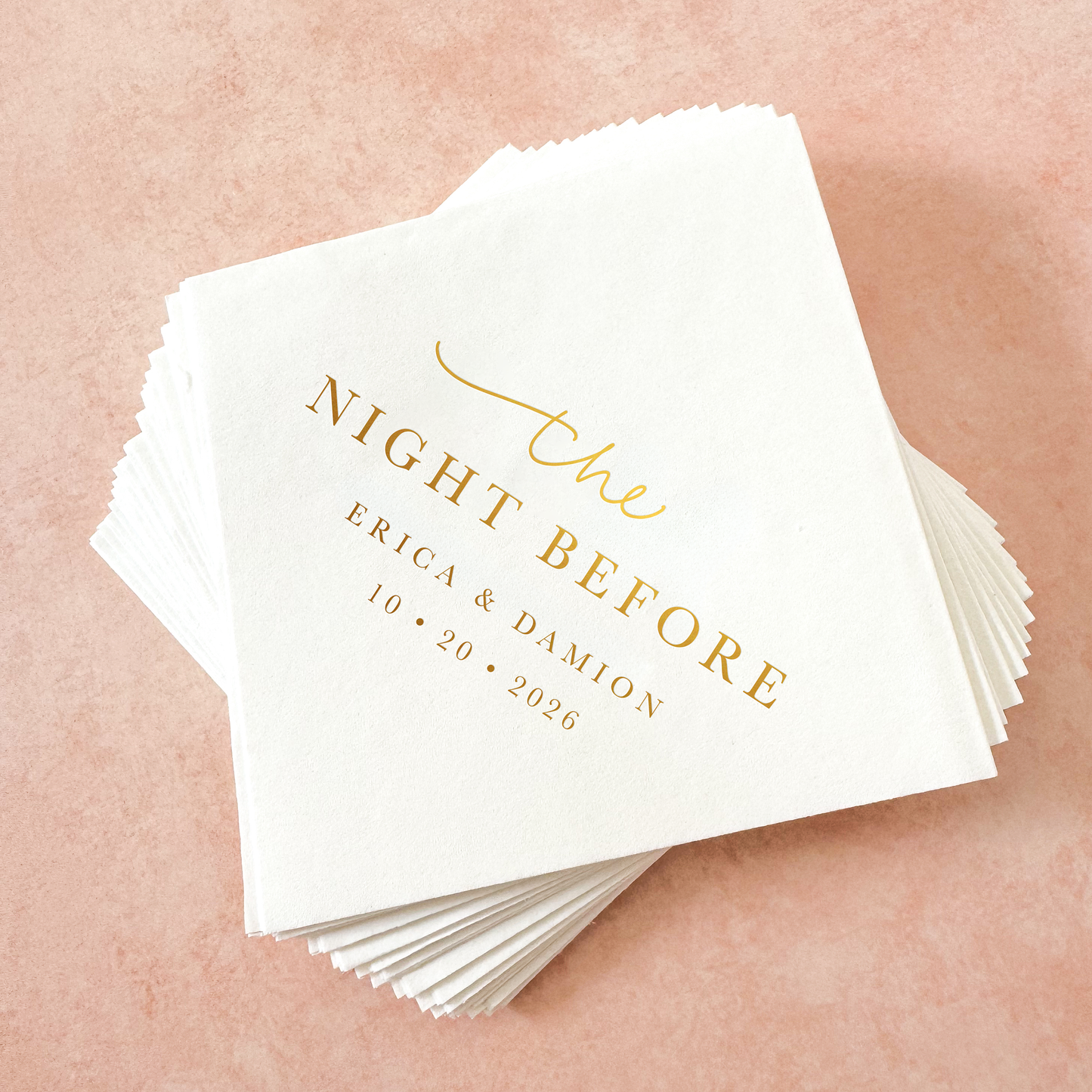 The Night Before - Rehearsal Dinner Cocktail Napkins