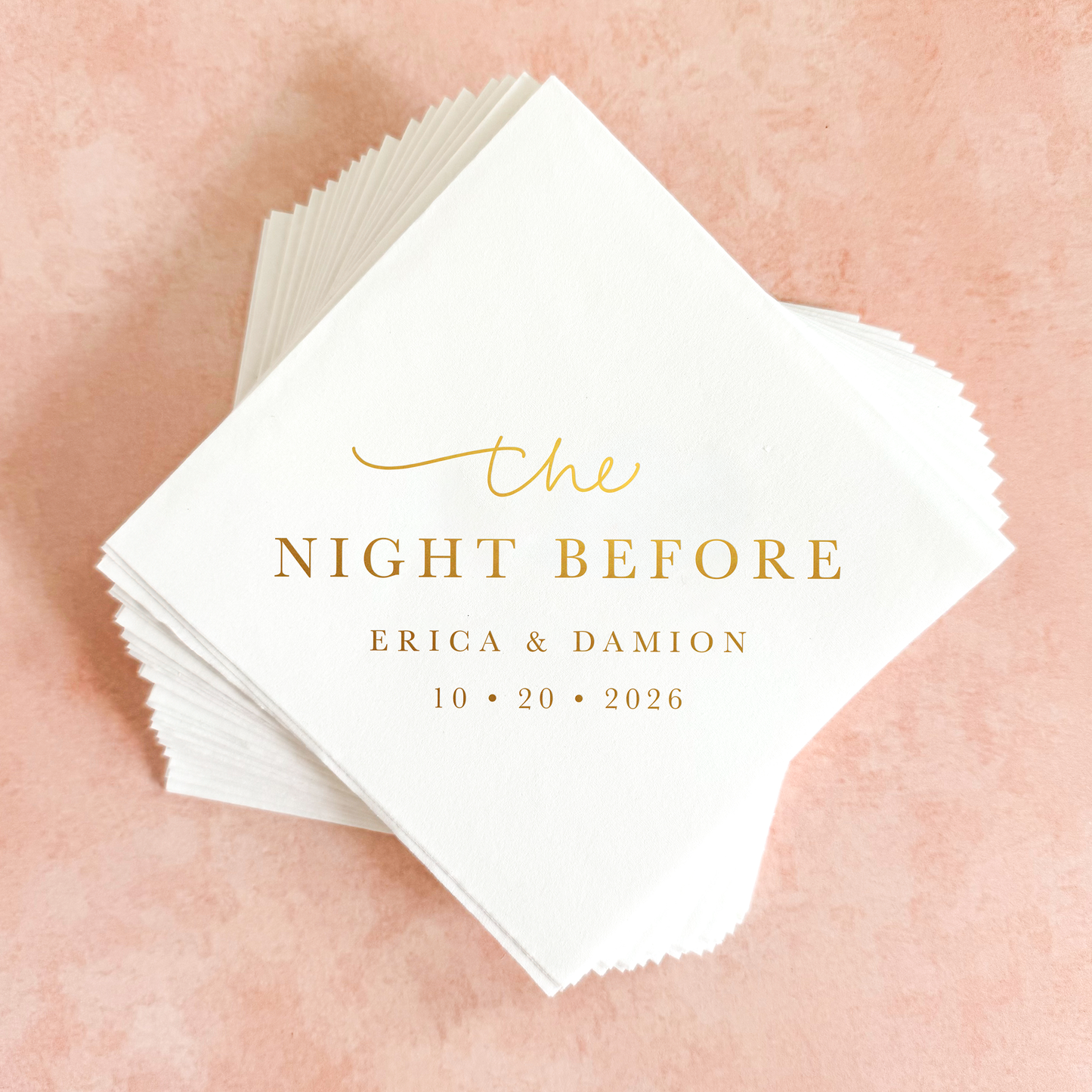 The Night Before - Rehearsal Dinner Cocktail Napkins