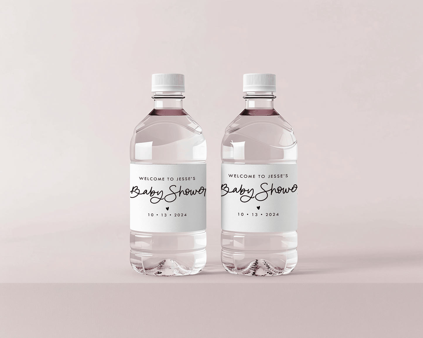 Baby Shower Water Bottle Labels - Plum Grove Design
