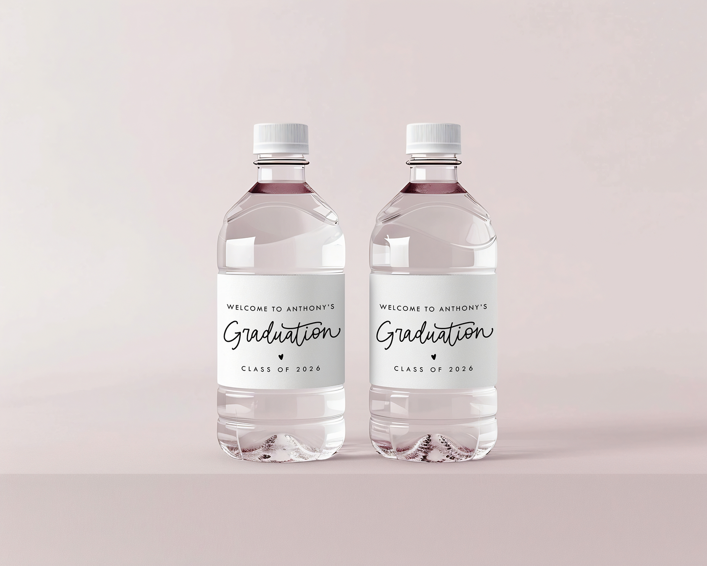 Graduation Party Water Bottle Labels