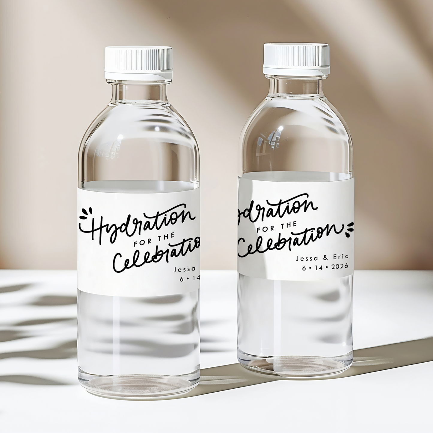 Hydration for the Celebration Water Bottle Labels