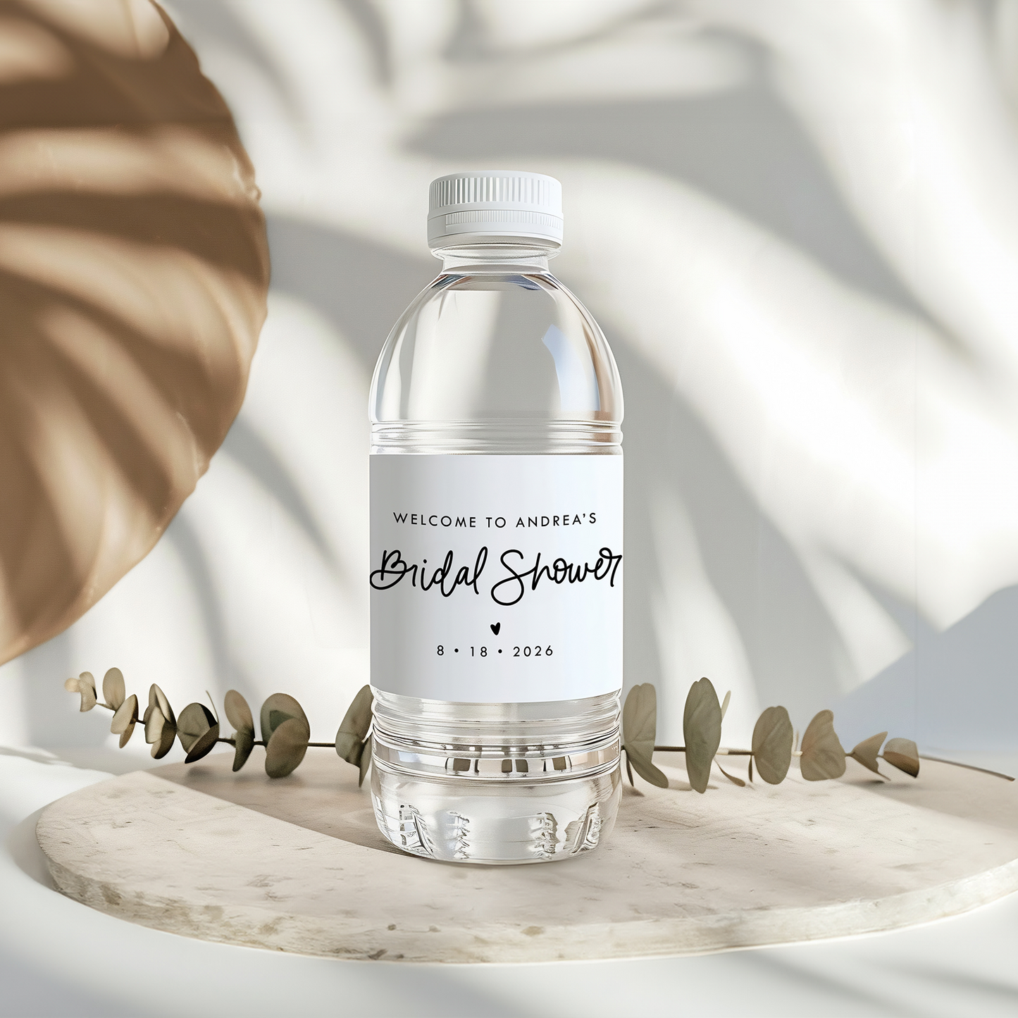 Bridal Shower Water Bottle Labels