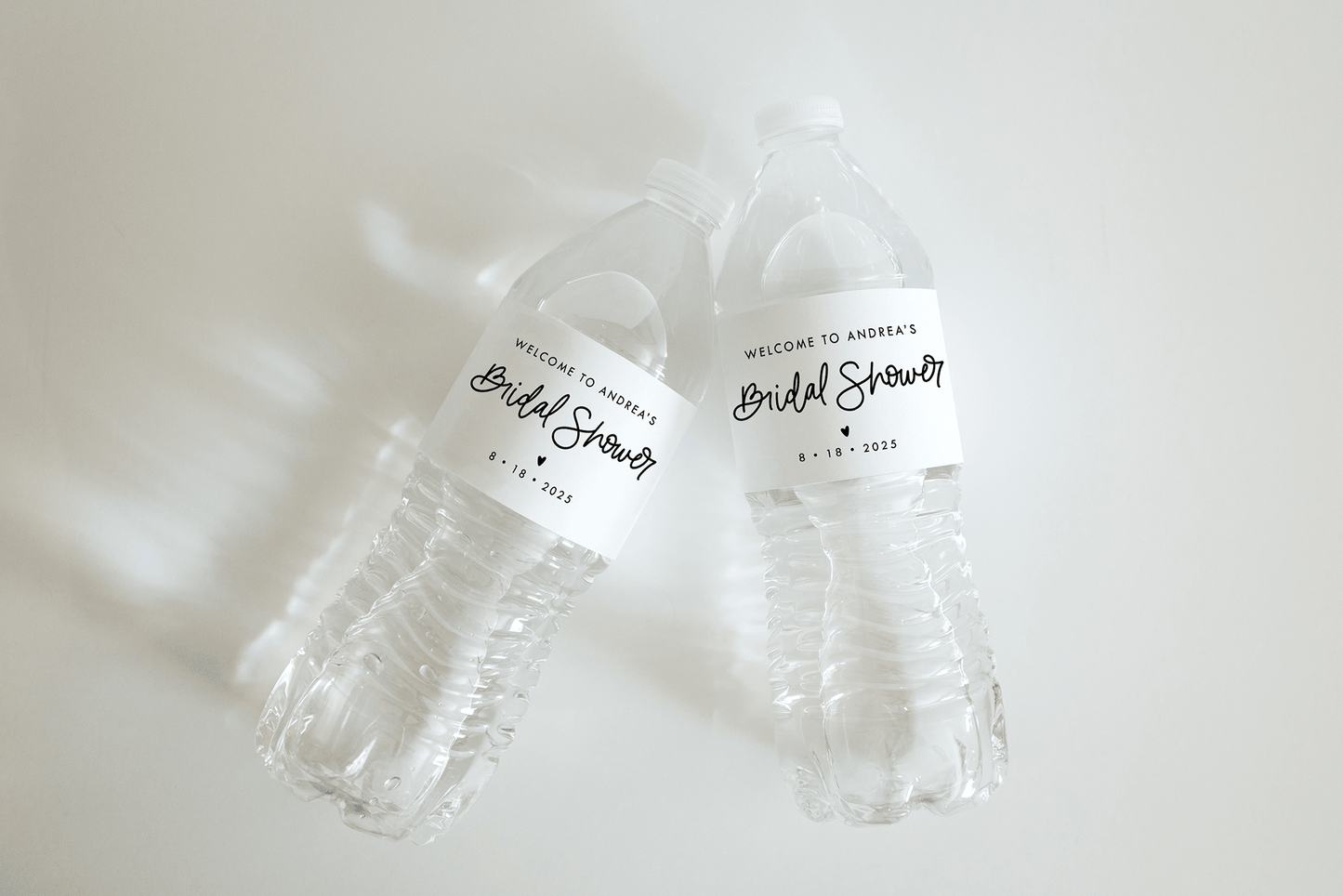 Bridal Shower Water Bottle Labels - Plum Grove Design