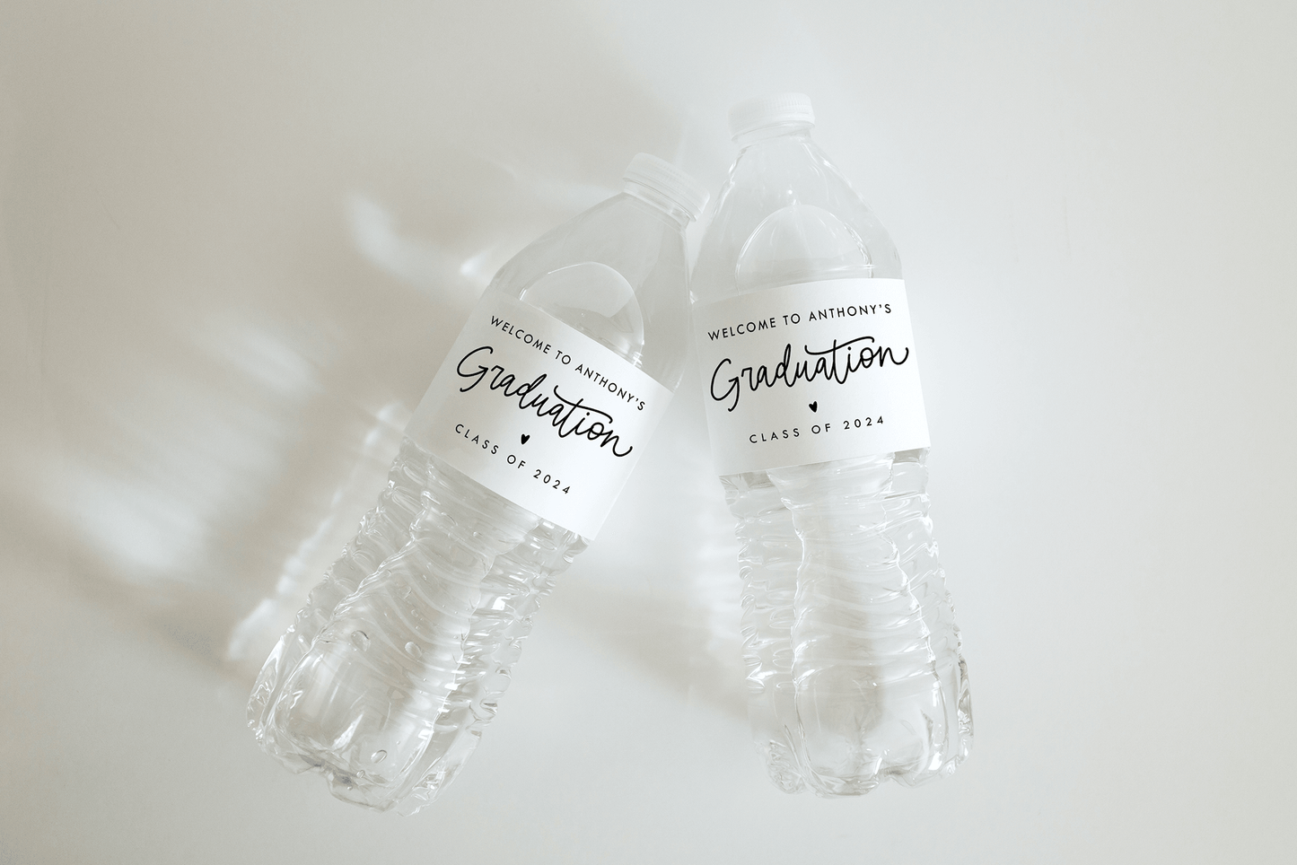 Graduation Party Water Bottle Labels - Plum Grove Design