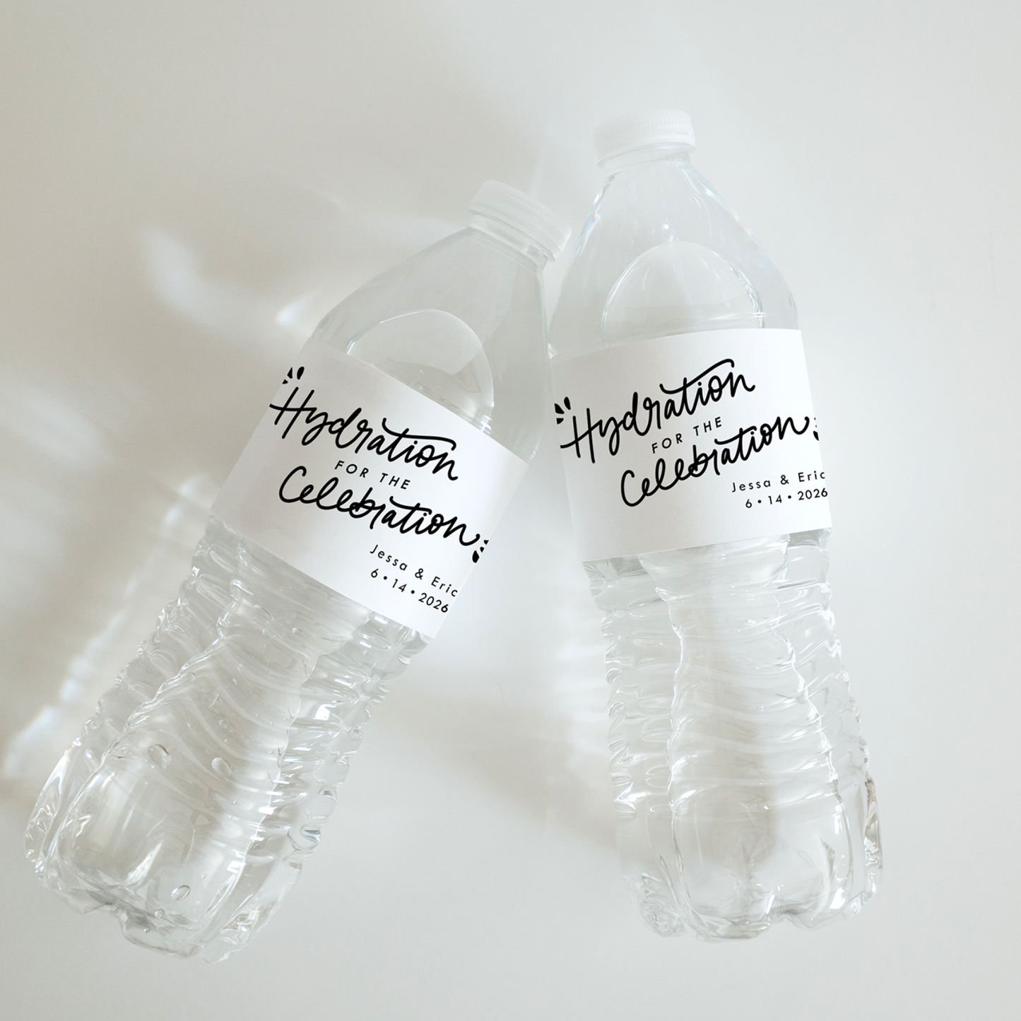 Hydration for the Celebration Water Bottle Labels