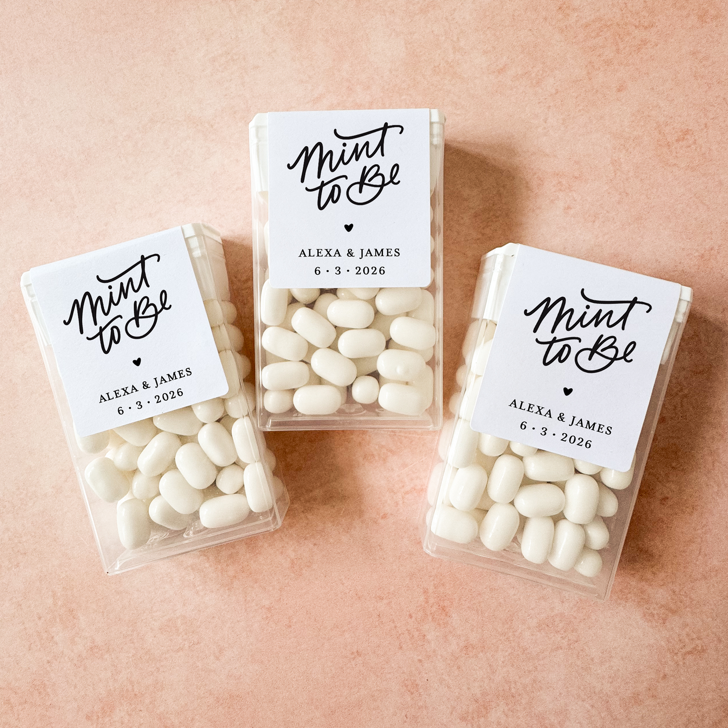 Mint to Be Personalized Tic Tac Labels