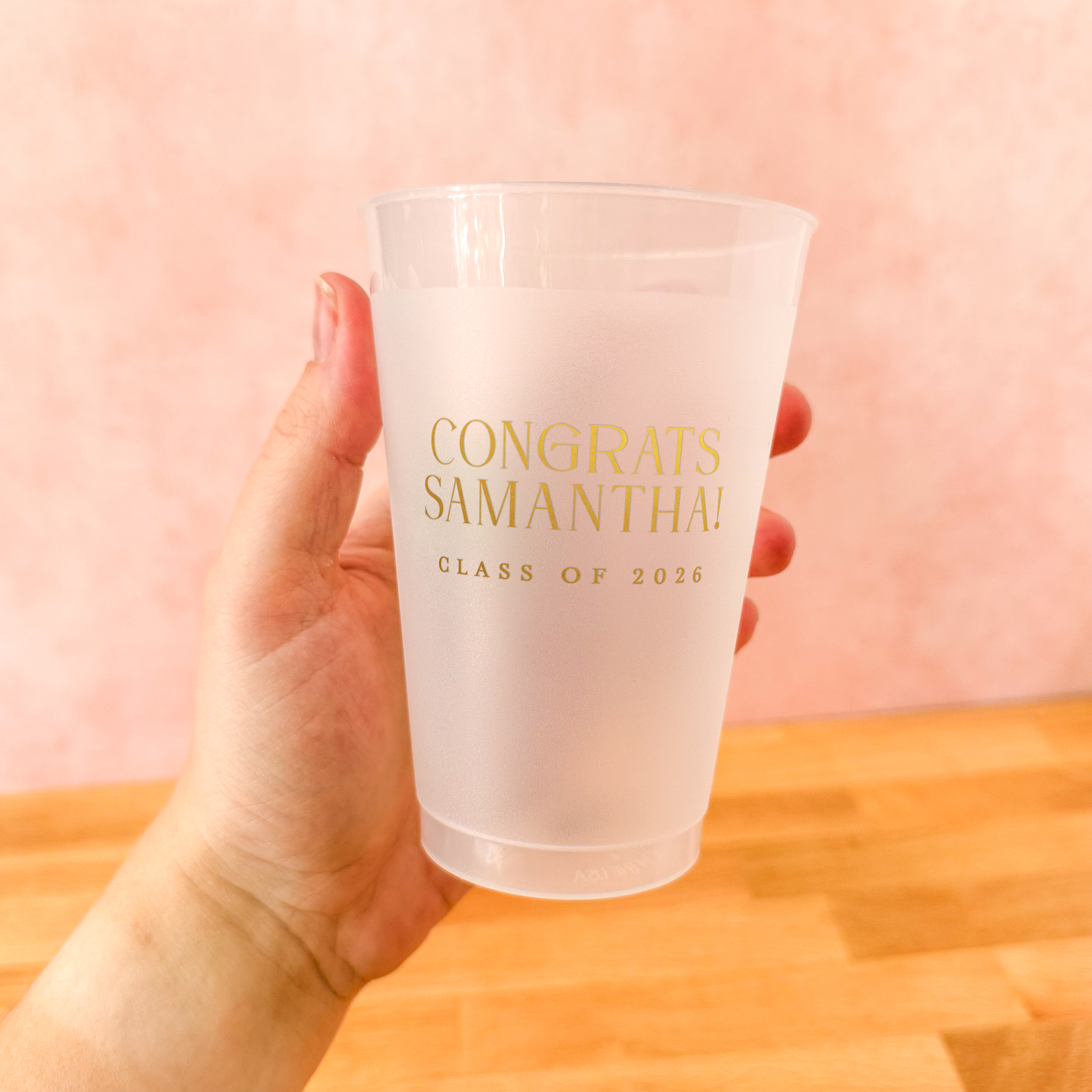 Graduation Personalized Frosted Party Cups