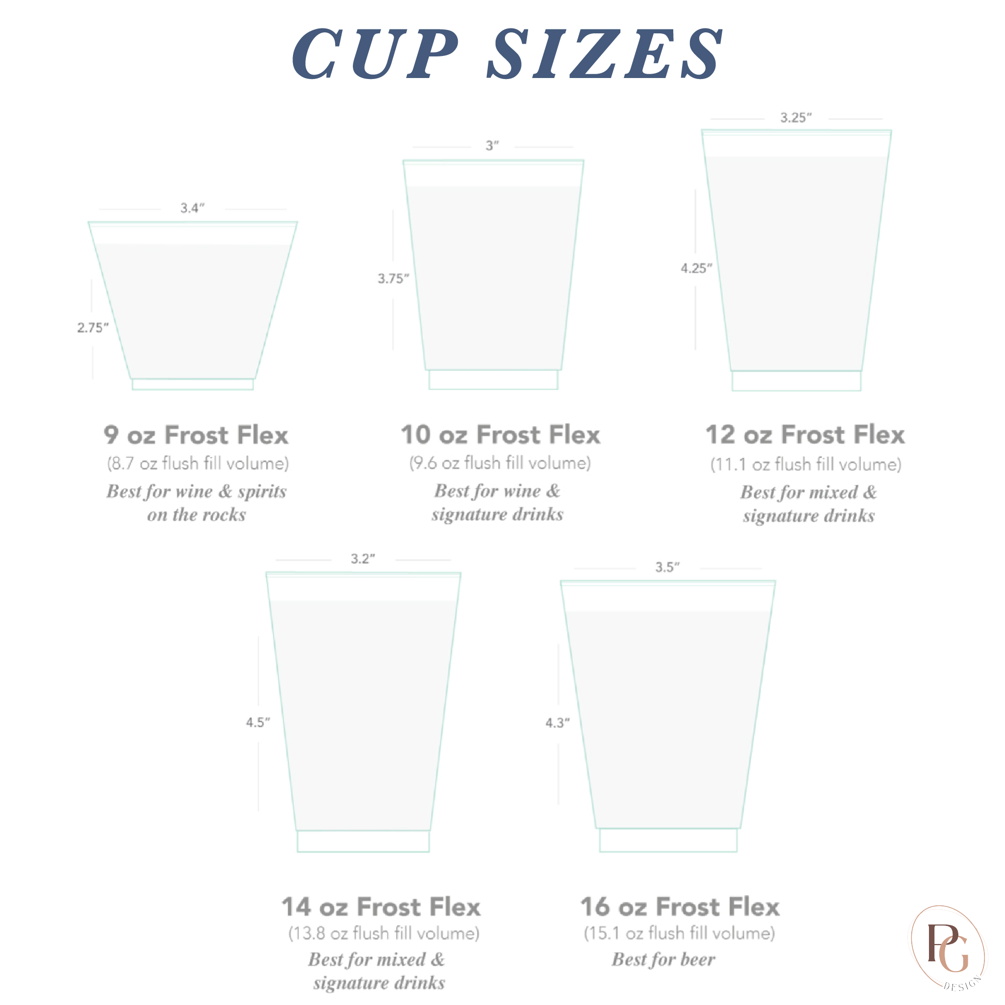 Personalized Frosted Party Cups || Custom Shatterproof Wedding Cups, Wine  Cups, Foil Printed Metallic, Custom Cups – Plum Grove Design
