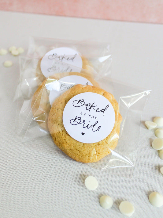 Baked by the Bride Wedding Stickers - Pack of 20-Stickers-Personalized Stickers-Customized Party Labels-Plum Grove Design