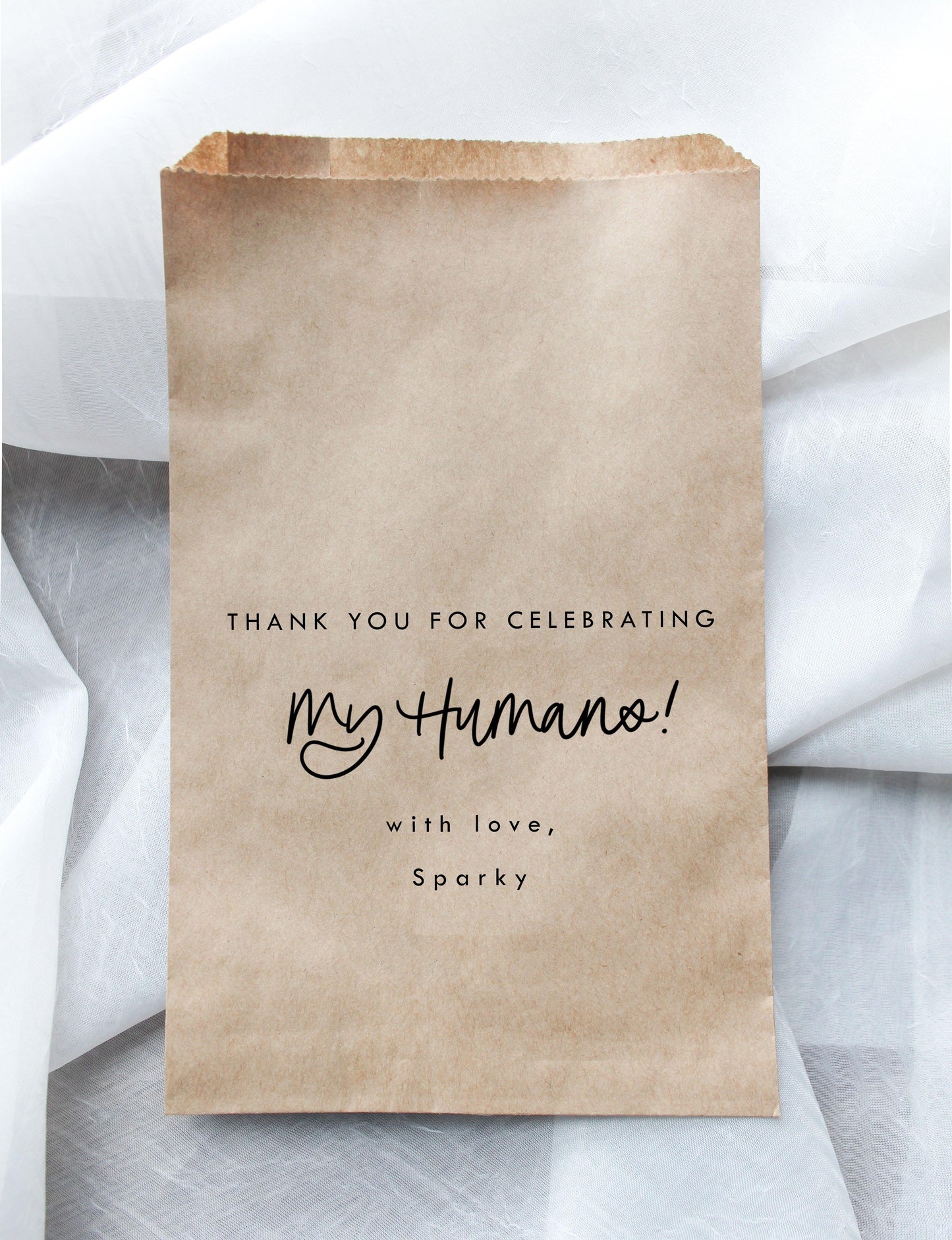 Celebrating My Humans Favor Bags - Plum Grove Design