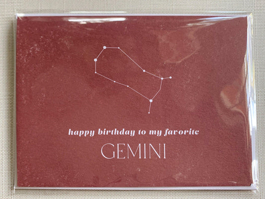 Happy Birthday to My Favorite Gemini - Plum Grove Design