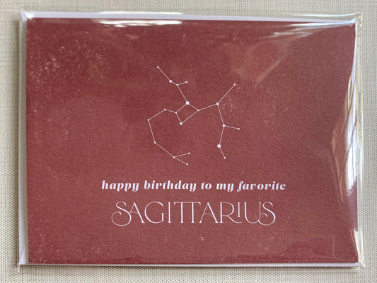 Happy Birthday to My Favorite Sagittarius - Plum Grove Design