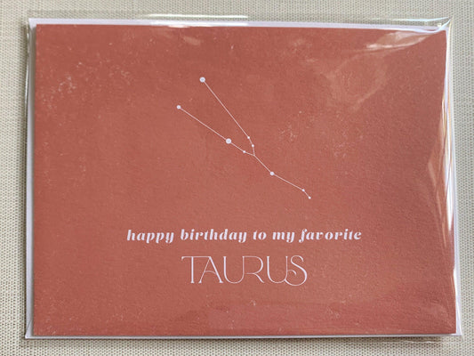 Happy Birthday to My Favorite Taurus - Plum Grove Design