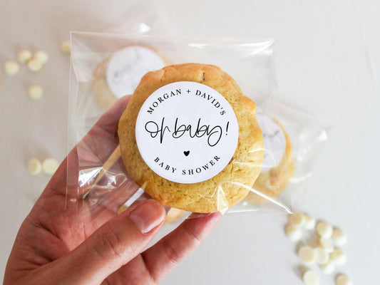 Oh Baby! Personalized Stickers - Pack of 20-Stickers-Personalized Stickers-Customized Party Labels-Plum Grove Design