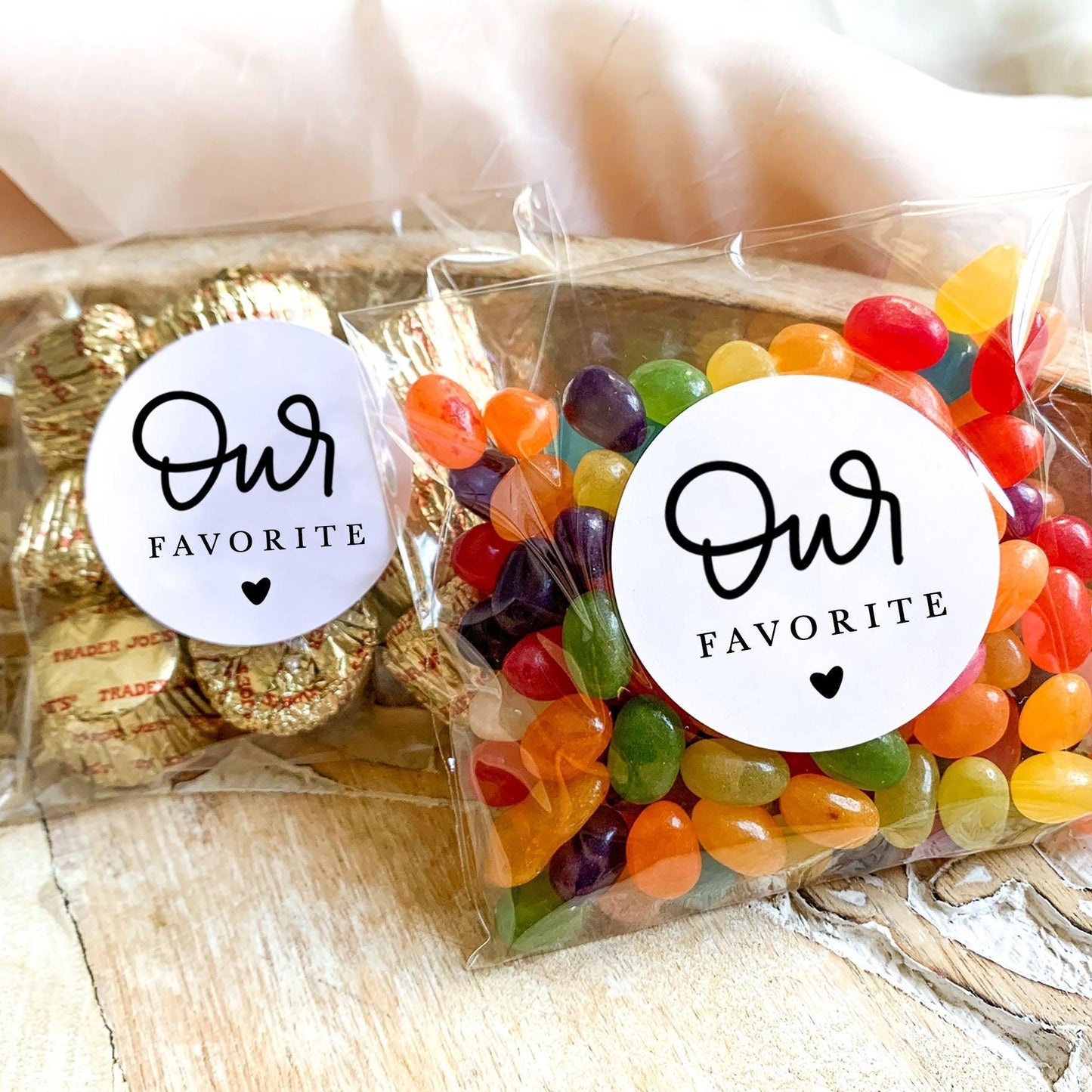 Our Favorite Stickers - Wedding Favor Stickers for Candy, Candy Favor ...