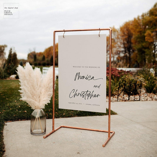 Wedding Welcome Sign Digital Download || Monica Collection - Plum Grove Design