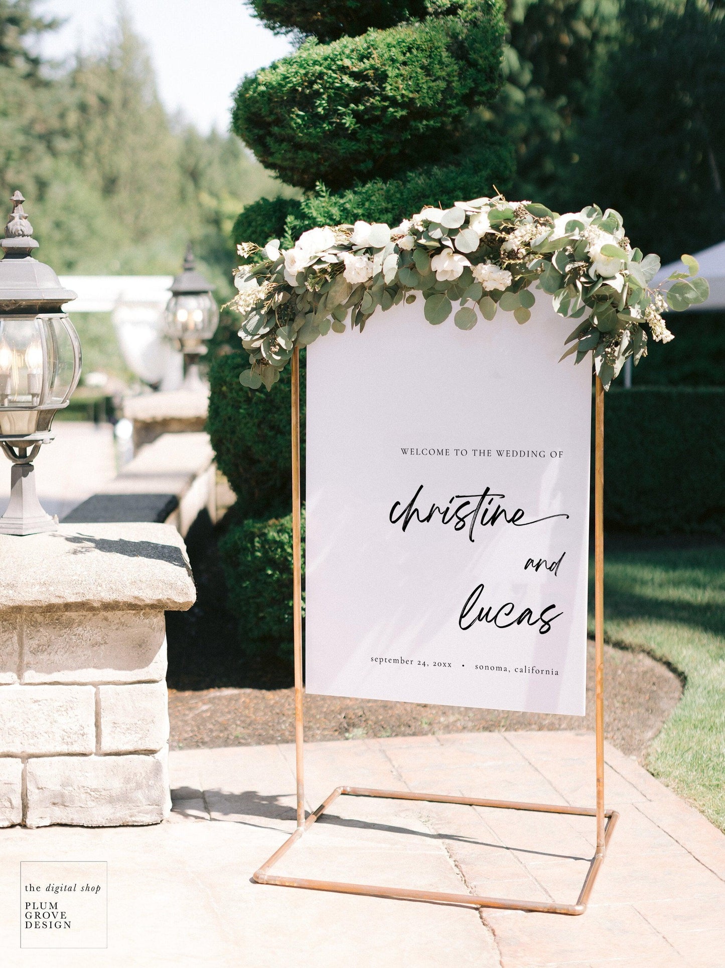 Wedding Welcome Sign Digital Download || Monica Collection - Plum Grove Design